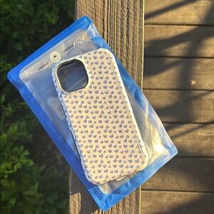 Casely Lovebug Blue Hearts iPhone 13 Phone Case